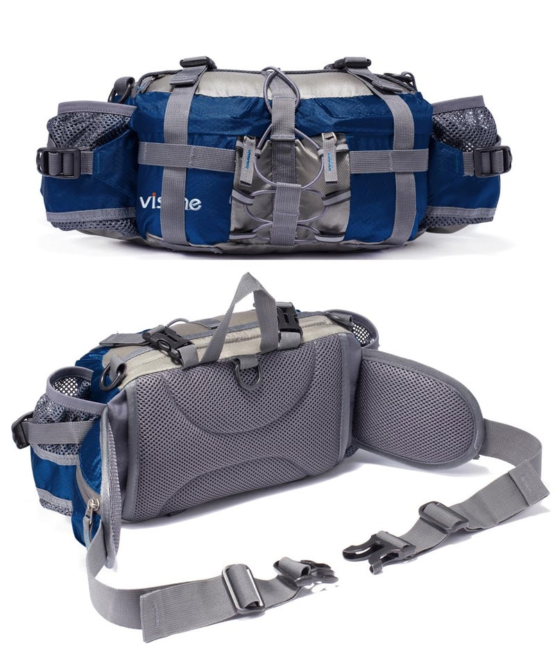 Yuoto VISCNE Outdoor Fanny Pack Hiking Fishing Waist bag 2 Water Bottle Holder Lumbar Pack - Image 1